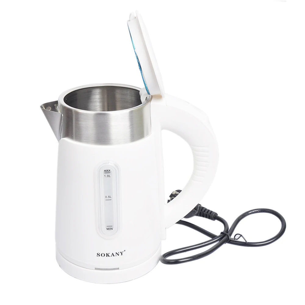Household Electric Kettle With Insulation,Fast Heating,Automatic Power-Off Small Portable Office Stainless Steel Electric Kettle 5