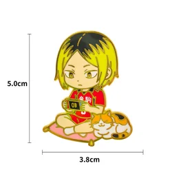 Kozume Kenma Anime - Inspired Enamel Brooch Collection for Accessories and Cosplay (Kozume Kenma)