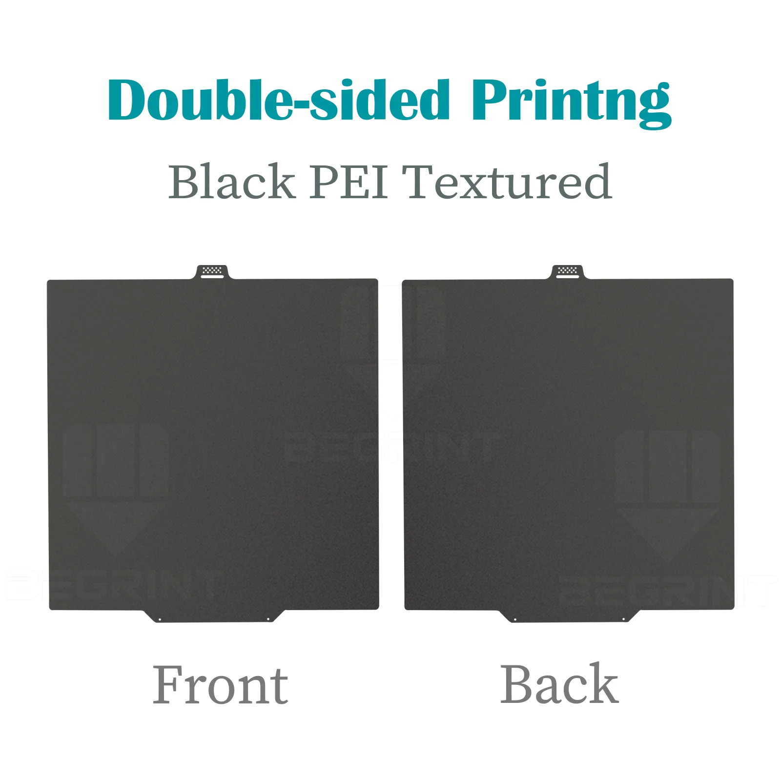 Enhanced Double-Sided PEI Build Plate, 280x280mm - Smooth & Durable Spring Steel Sheet
