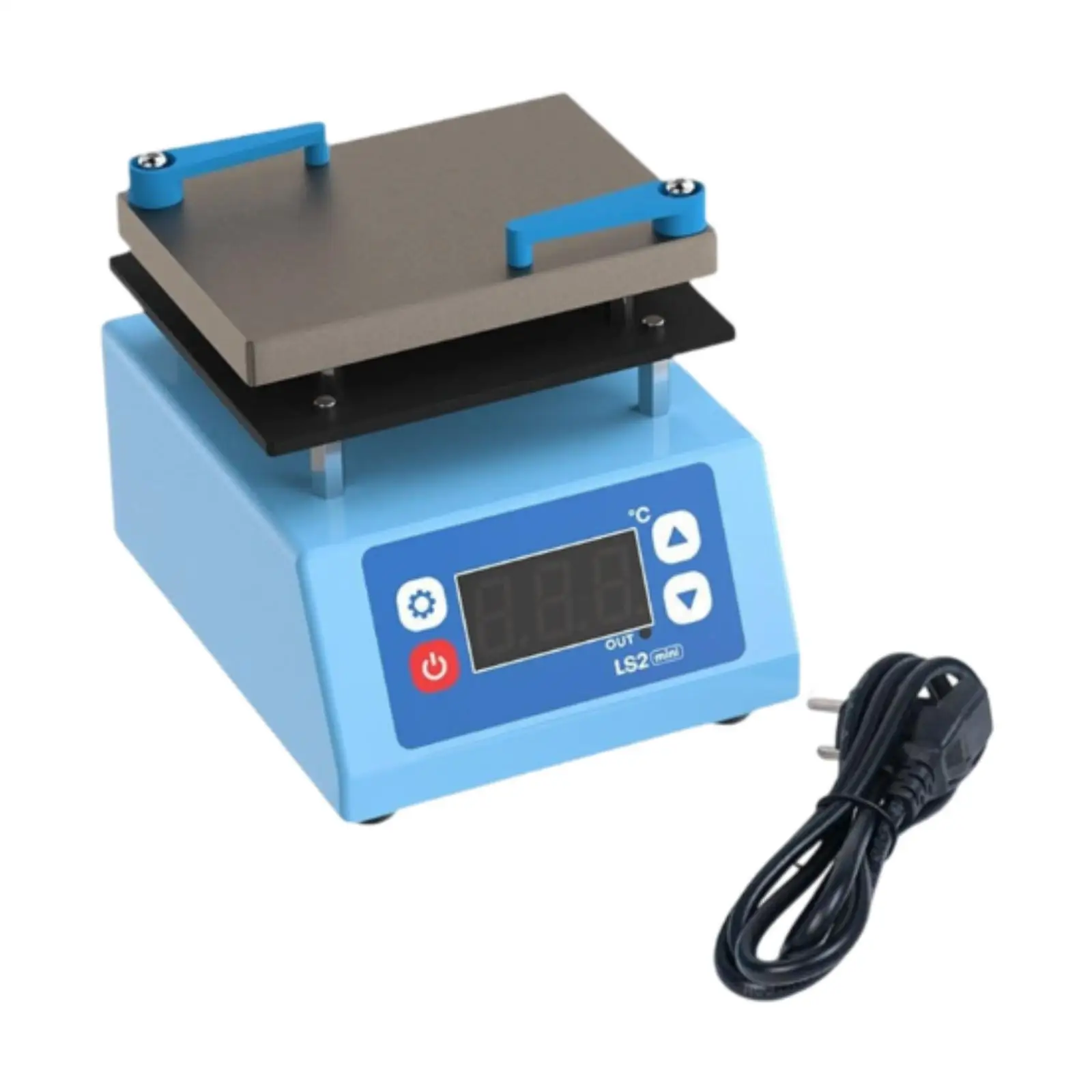 Electric Heating Plate for Phone Maintenance EU 220V Plug Multipurpose Sturdy Anti Skid Feet 160W 3.9x4.7x4inch Range 0-260&deg;C