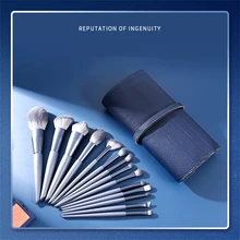 

Make Up Brush Rouge Make-up Brush 14 Make-up Brush Cover Brush Make Up Tool Set Solid Wood Soft Hair Red Makeup Brushes Shadows