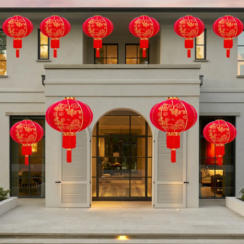 Description Picture 4 of itemChinese Red Lantern New Year 2025 Decoration The Year of Snake Lanterns Chinese New Year Home Decor New Year Door Accessories