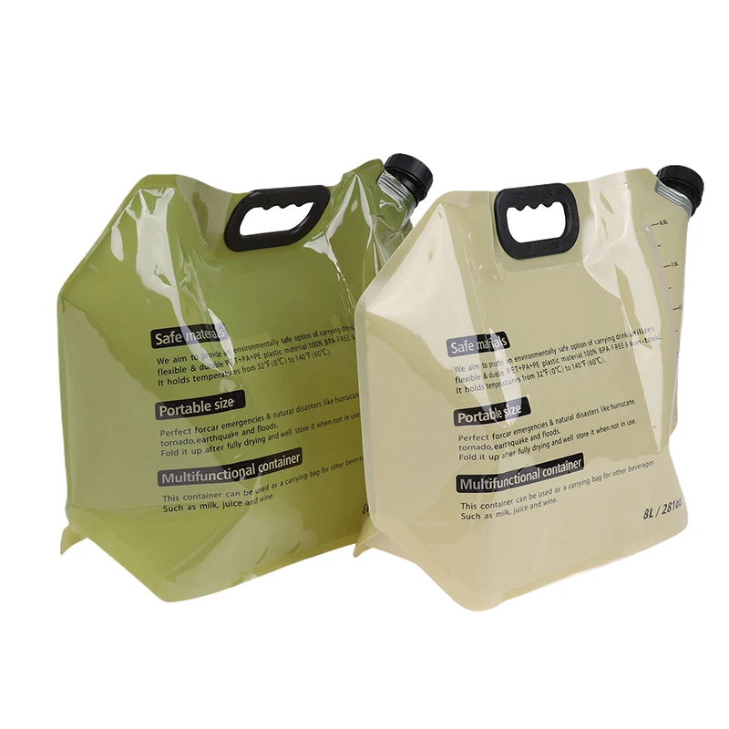 8L Tragbare Wasser Tasche Falten Eimer Wasser Behälter Krug Flasche Mit Wasserhahn Outdoor Reise Camping Mit Griff Weiche Wasser Beutel – Detail 8
