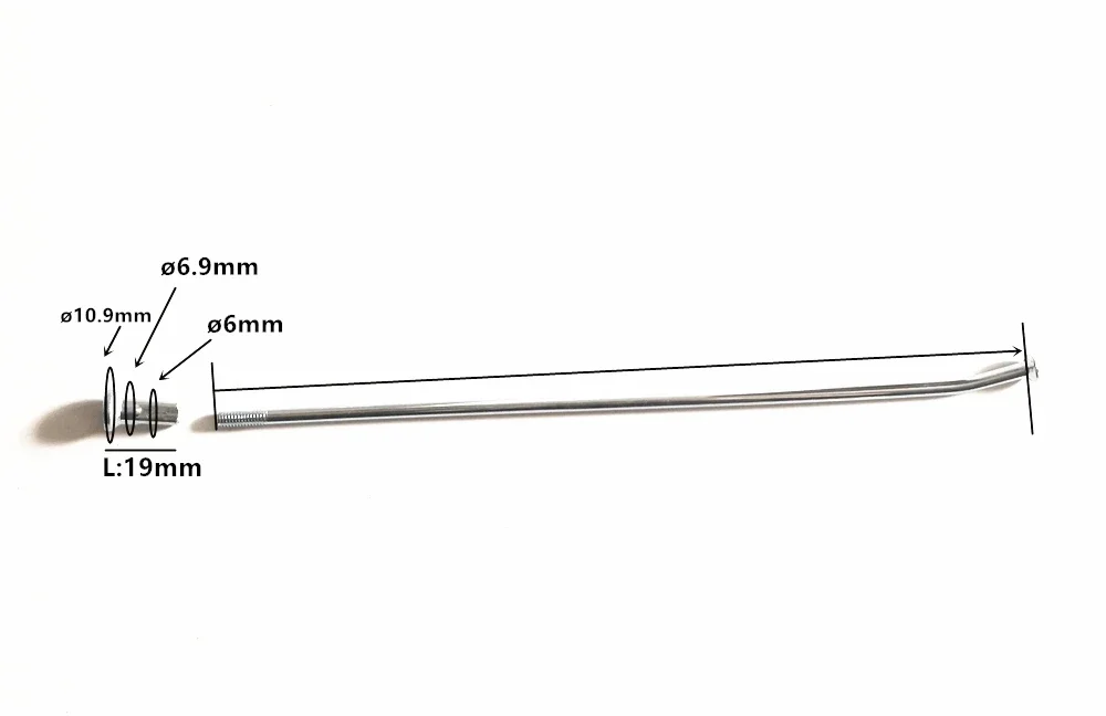 36pcs/lot Motorcycle spoke diameter 4.0mm 170/175/180/190/195/200/205/210mm black/silver bicycle spoke off-road motorcycle