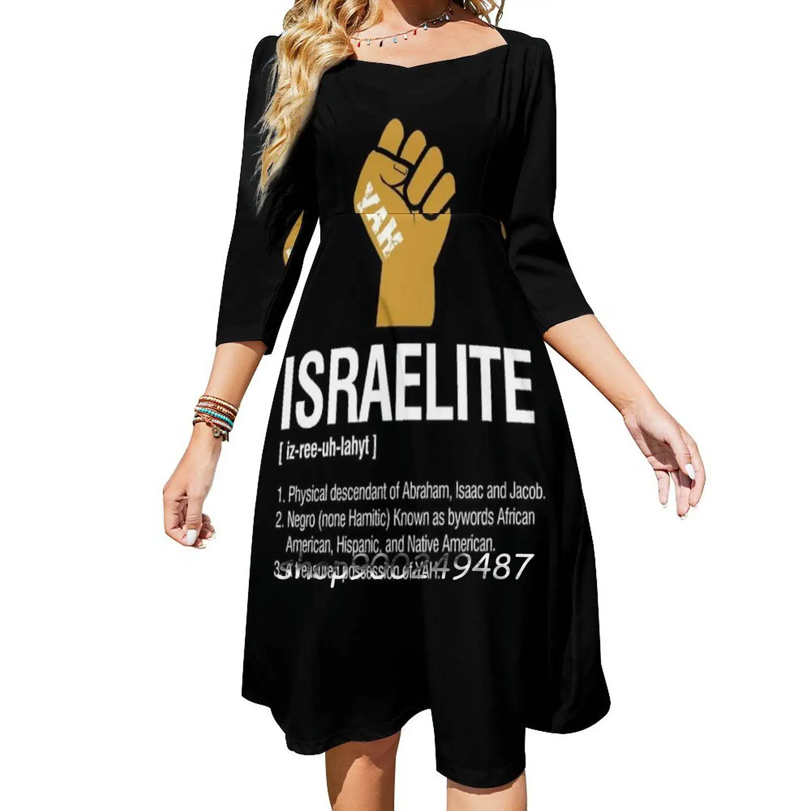 Israelite Definition Square Neck Dress Sweet Summer Dress Women
