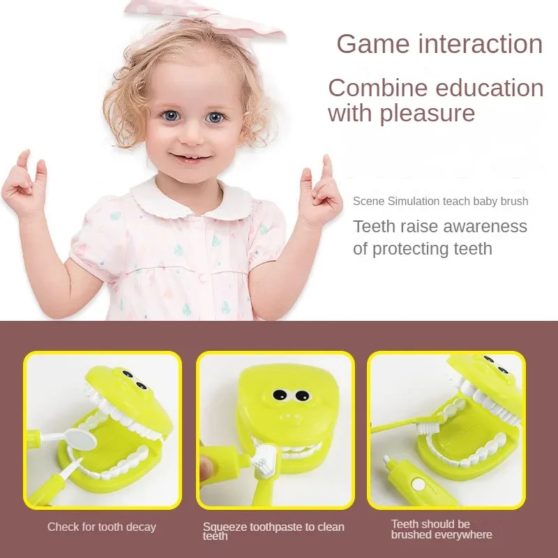 Kids Simulation Dentist Play Set Doctor Medical Kit Pretend Play House Toys Hygienic Habbit Cultivation Role Game for Baby doctor play set doctor nurse toys doctor toys kit dentist play set