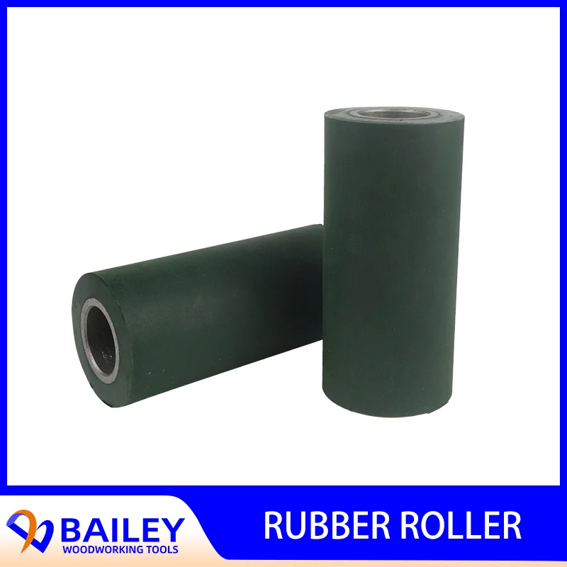 BAILEY 1Pair 40x20x85mm Rubber Wheel Feed Roller for Manual Edge Banding Machine Woodworking Tool woodworking edge banding machine tool edge banding pvc straight line trimmer aligner edge banding knife