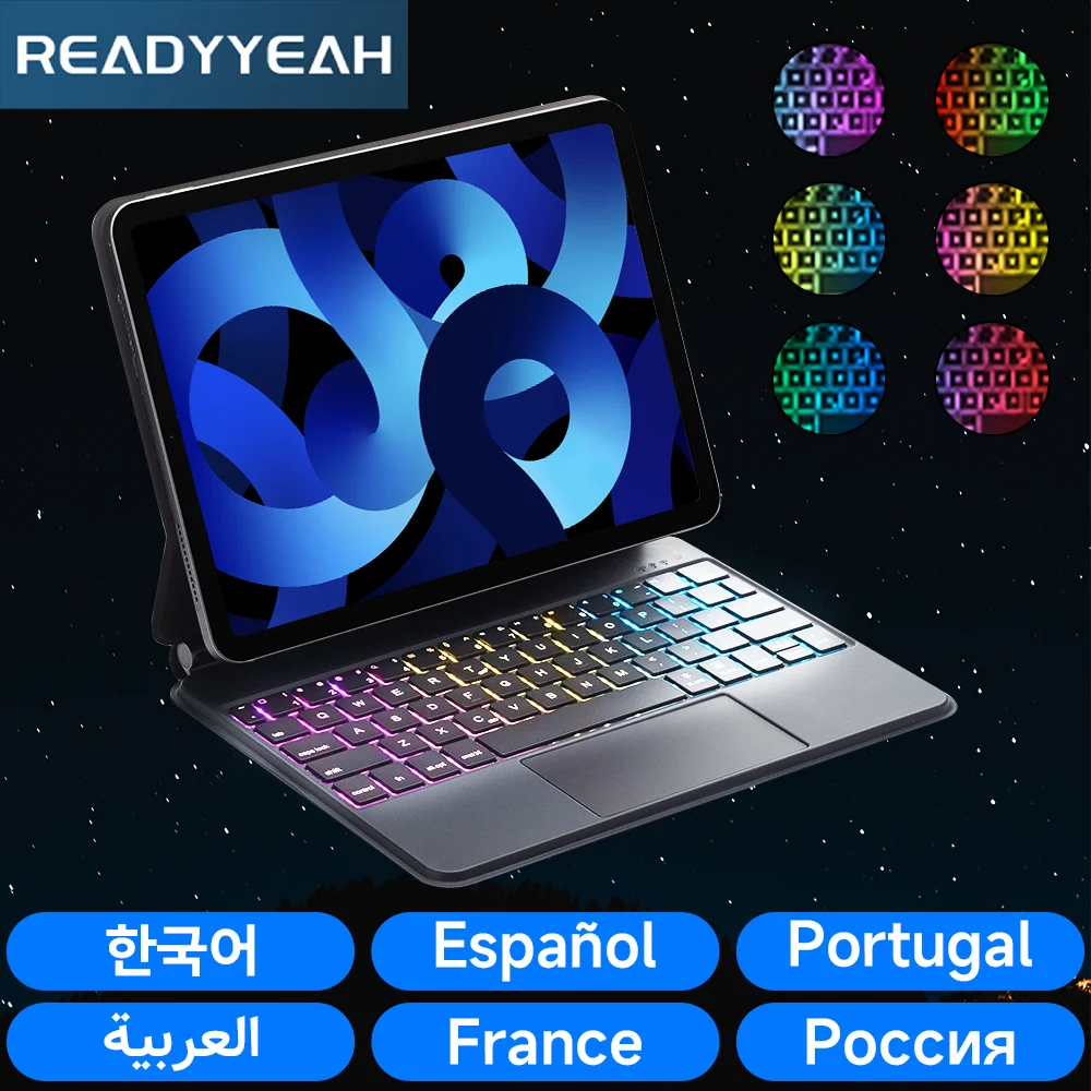 Per Ipad Magic Keyboard Per Ipad 10Th Pro 11 12.9 3Rd/4/5/6Th Air 10.9 4/5Th Tastiera Bluetooth Ultra Sottile Per Accessori Ipad