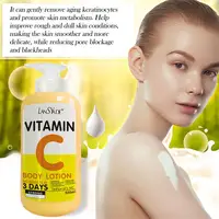 Crème corporelle à la vitamine C 500 ml, blanchissante, aux acides hydroxy, VE, élimine les marques d'acné, hydratation intense, éclaircissante, soin de la peau 6