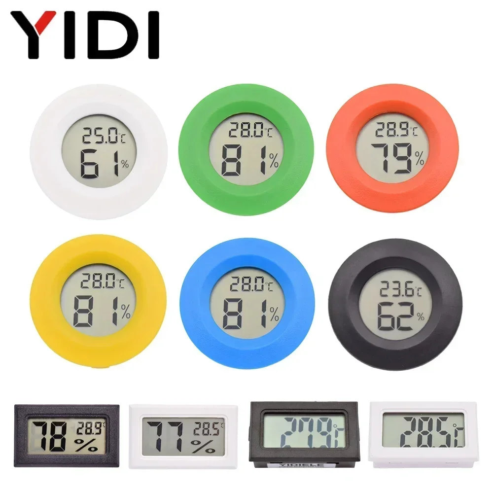 Mini Digital LCD Temperature Sensor Gauge Humidity Meter Tester Detector Home Measurement Thermometer Hygrometer Indoor Outdoor