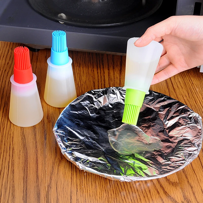 Oil Bottle Brush BBQ Tool Kitchenware Silicone Oil Grill
