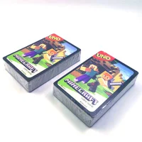 بيع جديد MINECRAFT World Home Entertainment المحمولة الكلاسيكية UNO سوليتير Uno النحاس ورقة أرواق لعب اللعب هدايا عيد الميلاد 3