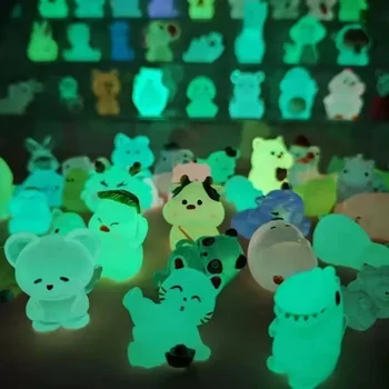 10pcs Cute Simulation Animal Model Luminous Animal Blind Bag Mini Blind Box Toys Kids Gifts Surprise Blind Bag Random
