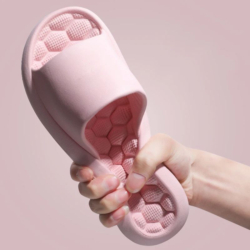 여성용 미끄럼 방지 발 마사지 슬리퍼, 가정용 욕실 슬라이드 신발, 여성용 경량 소프트 솔, 에바 쪼리, 2023 디자이너