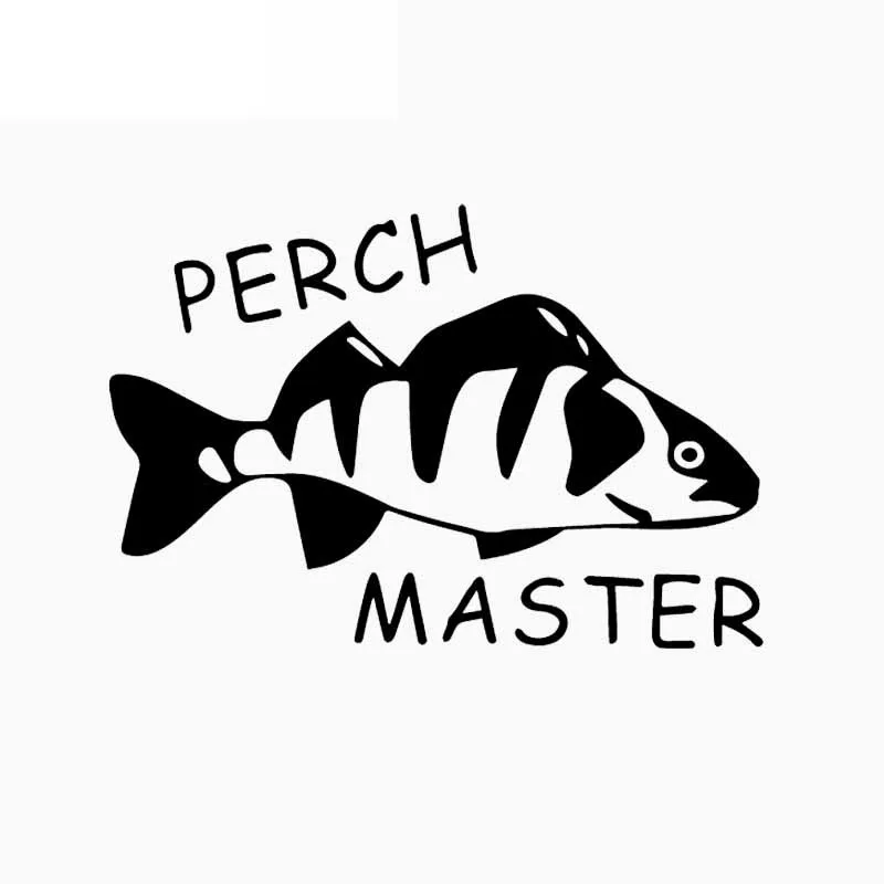 

Bass Master Fish Fun Applique High Quality Car Window Decoration Personality PVC Waterproof Applique Black/White, 16cm*11cm