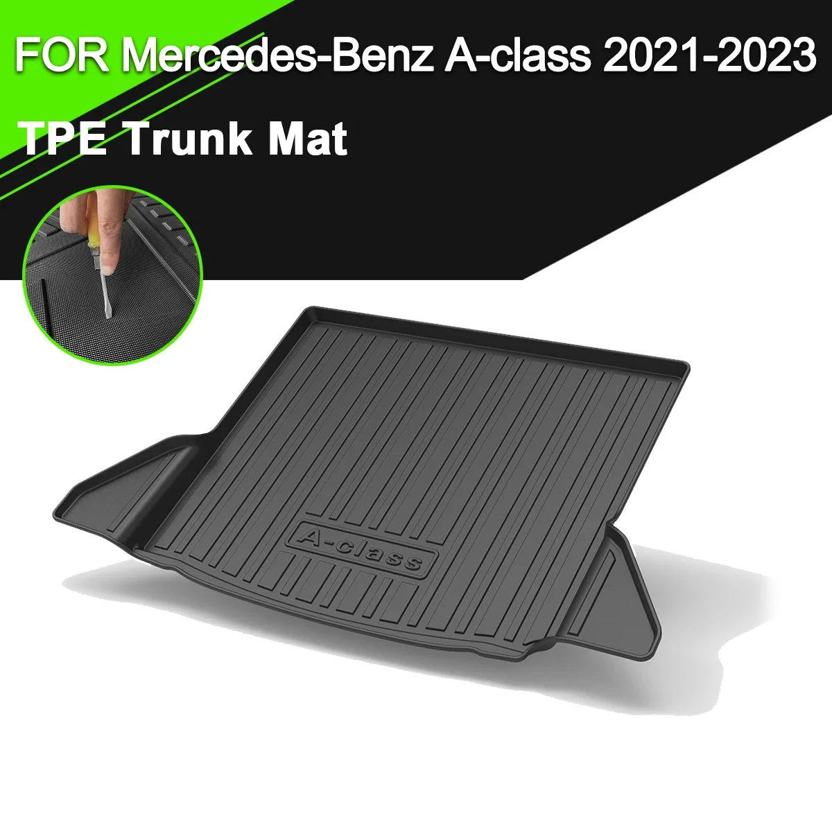 

Trunk Mat TPE FOR Mercedes-Benz A-class 2021-2023 Car Waterproof Non-Slip Rubber Cargo Liner Accessories