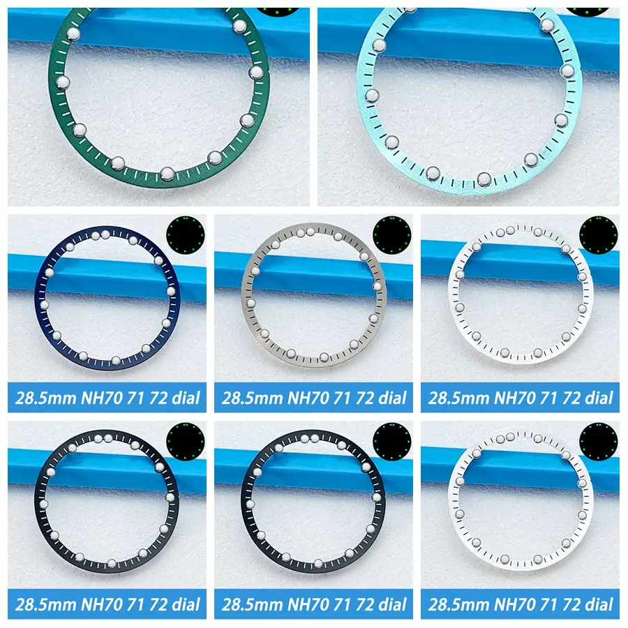 28.5MM NH70 Dial Suitable for NH70 71 72 Movement Watch Retrofit Dial