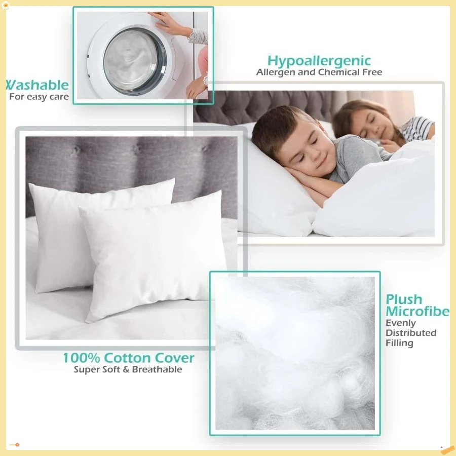 2 Pack Toddler Pillow 5