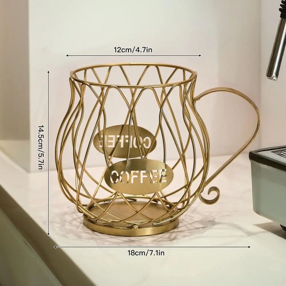 Large Capacity Coffee Pod Holder Irregular Shape Coffee Pod Coffee Capsule Holder Storage Cup Home Decoration