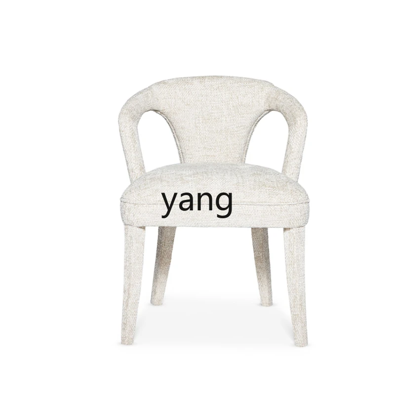 

CX Simple Solid Wood Fabric Modern Creative Model Room Hotel Designer Sales Office Chair