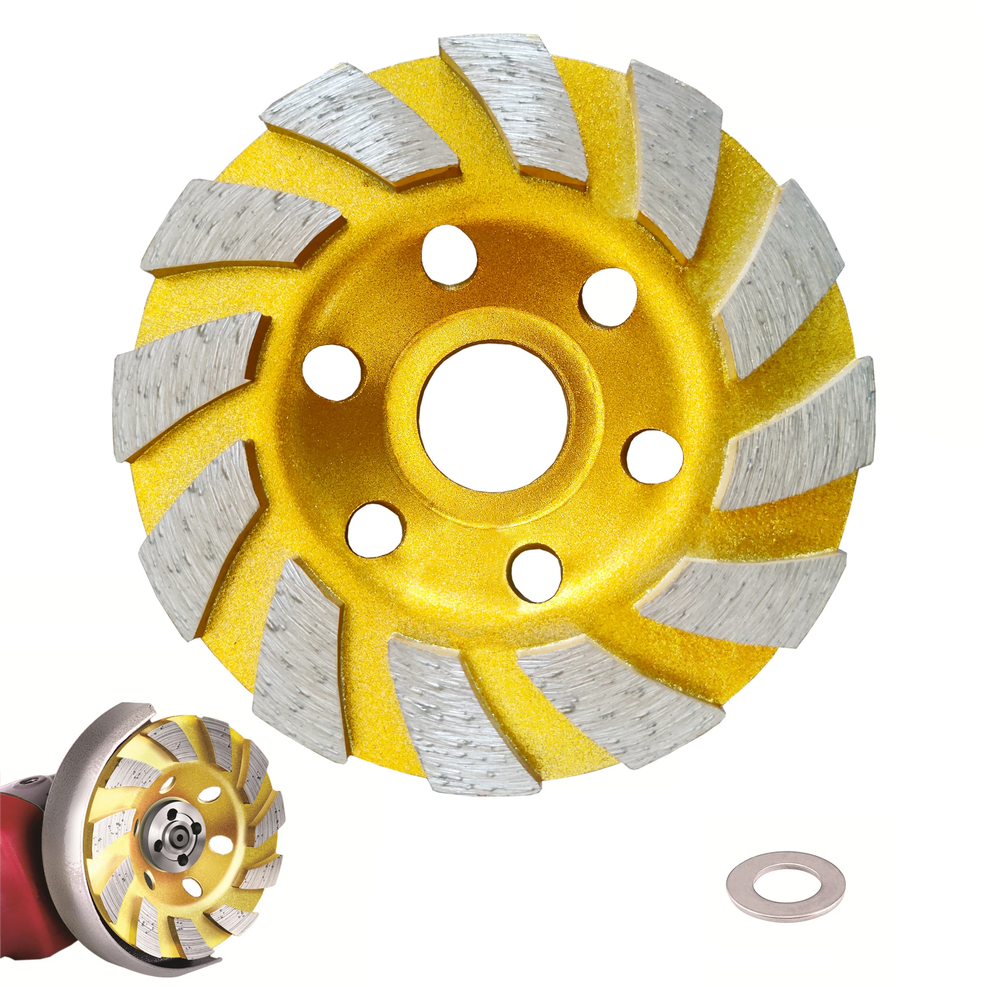 4 Inch Diamond Cup Grinding Wheel Angle Grinder Disc for Granite Stone
