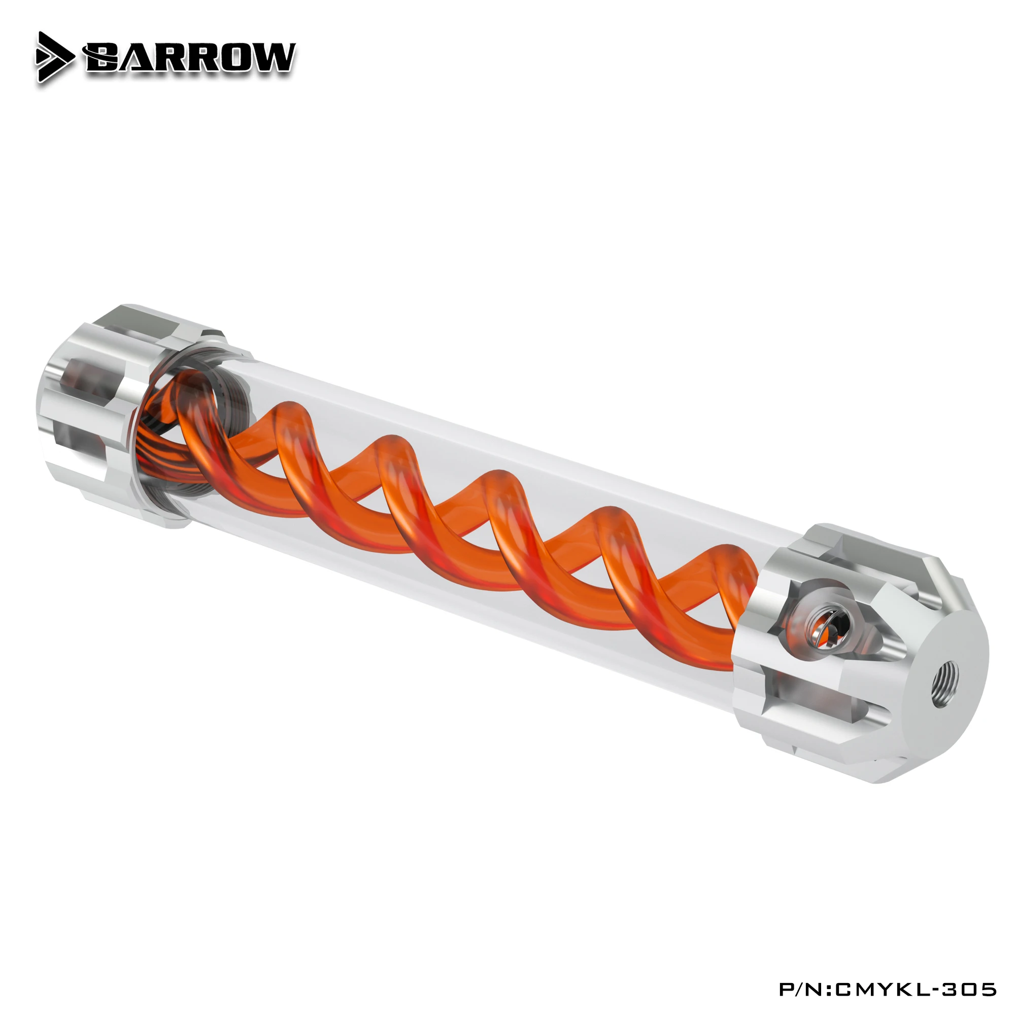 Barrow Cmykl305 tipo Composto Virus-t Reservatórios Capa de Liga de Alumínio Mais Acrílico Corpo Cor Múltipla Espiral 305 mm - Imagem 5