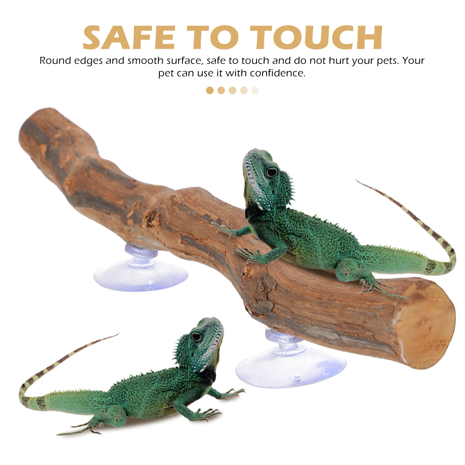 

Lizard Pet Stand Reptile Accessory Decor Cage Toy Terrariums Interesting Climbing Grape Wood Crested gecko Wooden Tree Branch