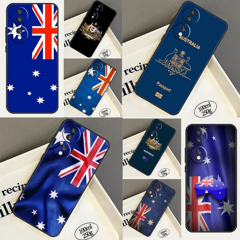 Custodia Bandiera Australia Per Huawei Honor X8 X9A 50 70 Magic5 Lite P20 P40 P30 Pro P Smart 2019 Nova 9 Cover