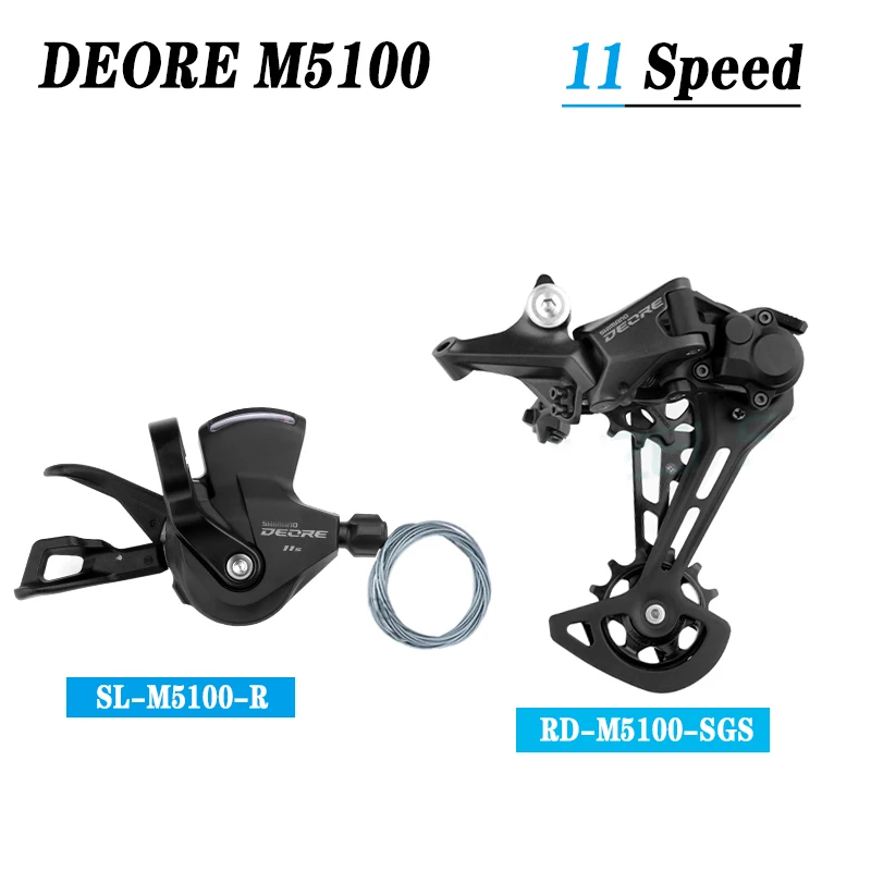 

Original Deore M5100 11 Speed Groupset Bicycle Rear Derailleur + Right Shifter 11V Mountain Bike for 1x11Speed MTB Parts