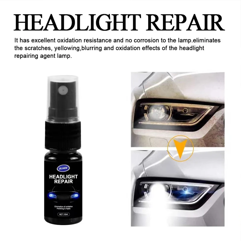 20 100ml Headlight Restoration Liquid Polymer Lampshade Repair Headlight chemica Polishing Spray