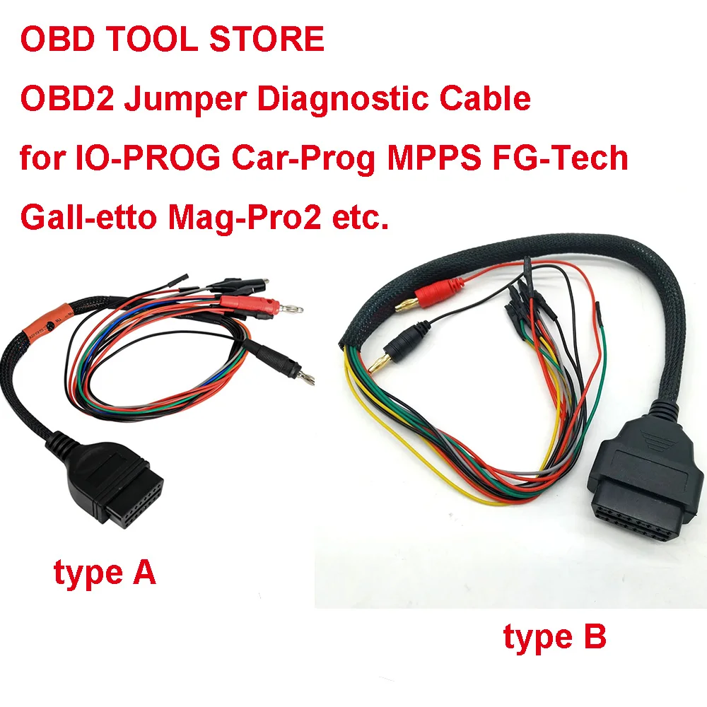 GODIAG Full Protocol OBD2 Jumper Cable for MPPS Kess V2 Fgtech