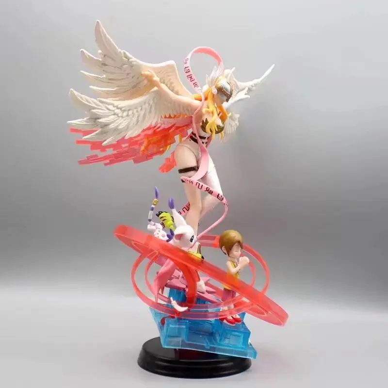 

Anime Digimon Adventure Angewomon Tailmon Hyperevolution Figure Figuine Model Statue Cake Car Desktop Decoration PVC Toy Gifts