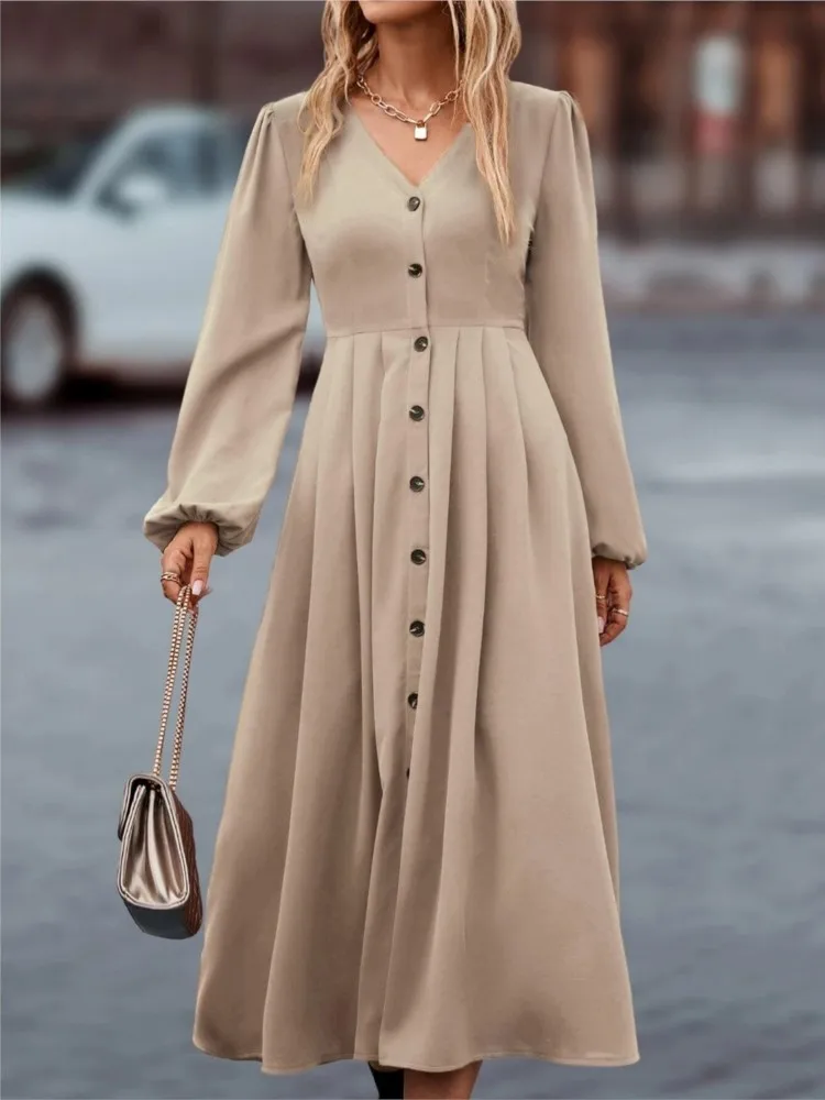 slim fit dress slacks PRETTYGARDEN Womens Long Sleeve Mini Dress Fall Crewneck Ribbed Knit S main image 1