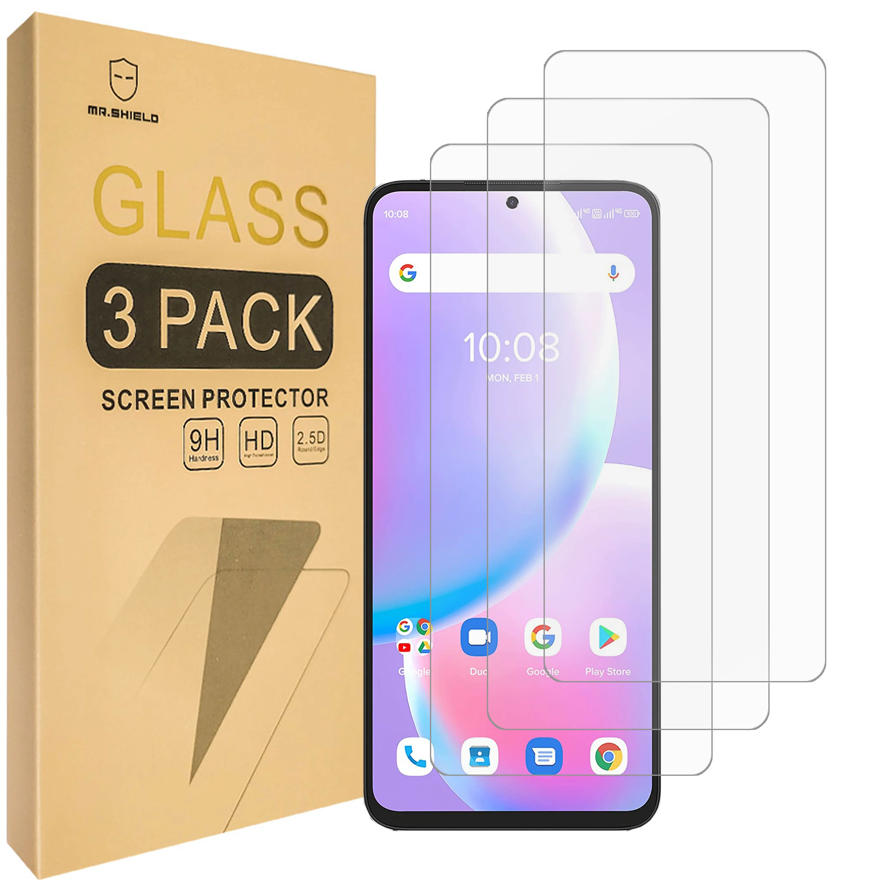 

Mr.Shield Screen Protector For UMIDIGI A11 Pro Max [Tempered Glass] [Japan Glass with 9H Hardness] [3-Pack] Screen Protector