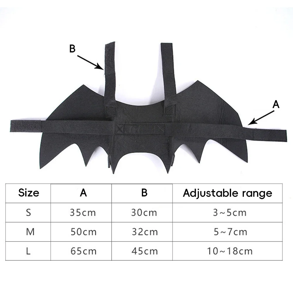 Cute Pet Halloween Cosplay Costume Set Bat Horn Dog Cat Vampire Horn Party Costume Props Suitable for Cats Big Dogs Accessories