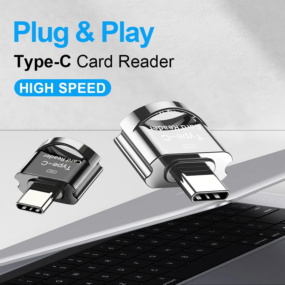 OTG USB 3.1 Type C To Micro-SD TF Adapter High Speed Card Reader Mini Type-C Smart Memory Card Reader For Xiaomi Samsung Macbook