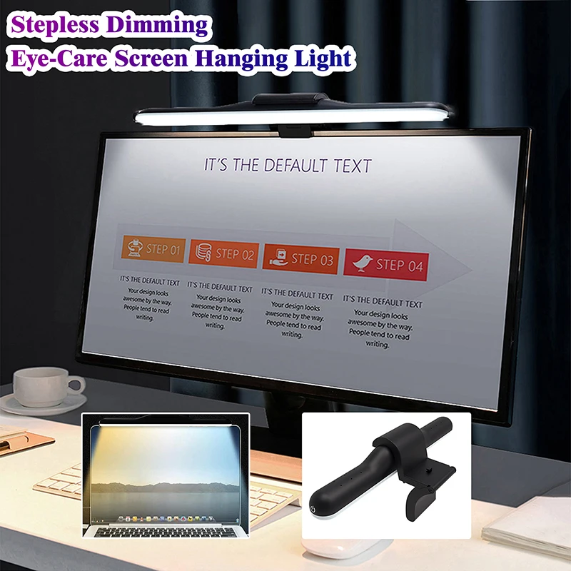 Monitor de Computador Monitor de Tela Lâmpada para Casa Decoração de Escritório Luz de Leitura Alimentado Mesa Olho-cuidado Led Quarto Luz Usb 11 Computers & Electronics