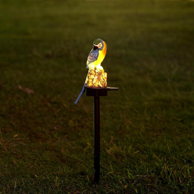 Solar Light with Rain Gauge Lawn Lamp Vintage Solar Powered Peacock Shape Greensward Lamp for Decoration