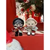 10cm Baby Clothes Little Joy Set Red and Green Cloak Printed Hooded jumpsuit New Year Cotton Doll Clothes in Stock 1
