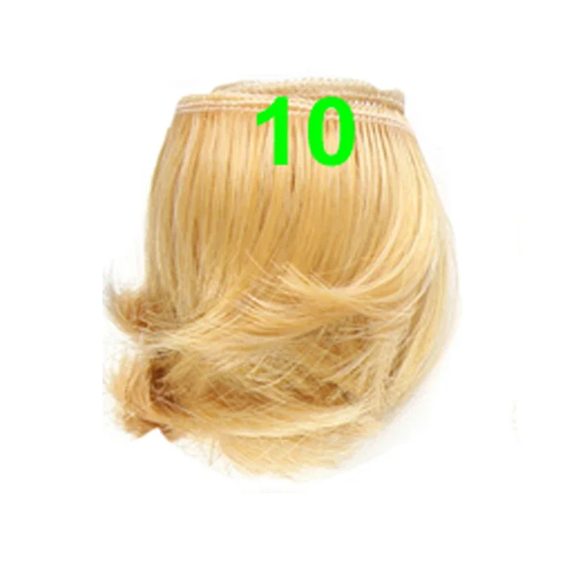 5cm black white brown  color short straight doll hair for 1/3 1/4 BJD doll diy fringe hair 6