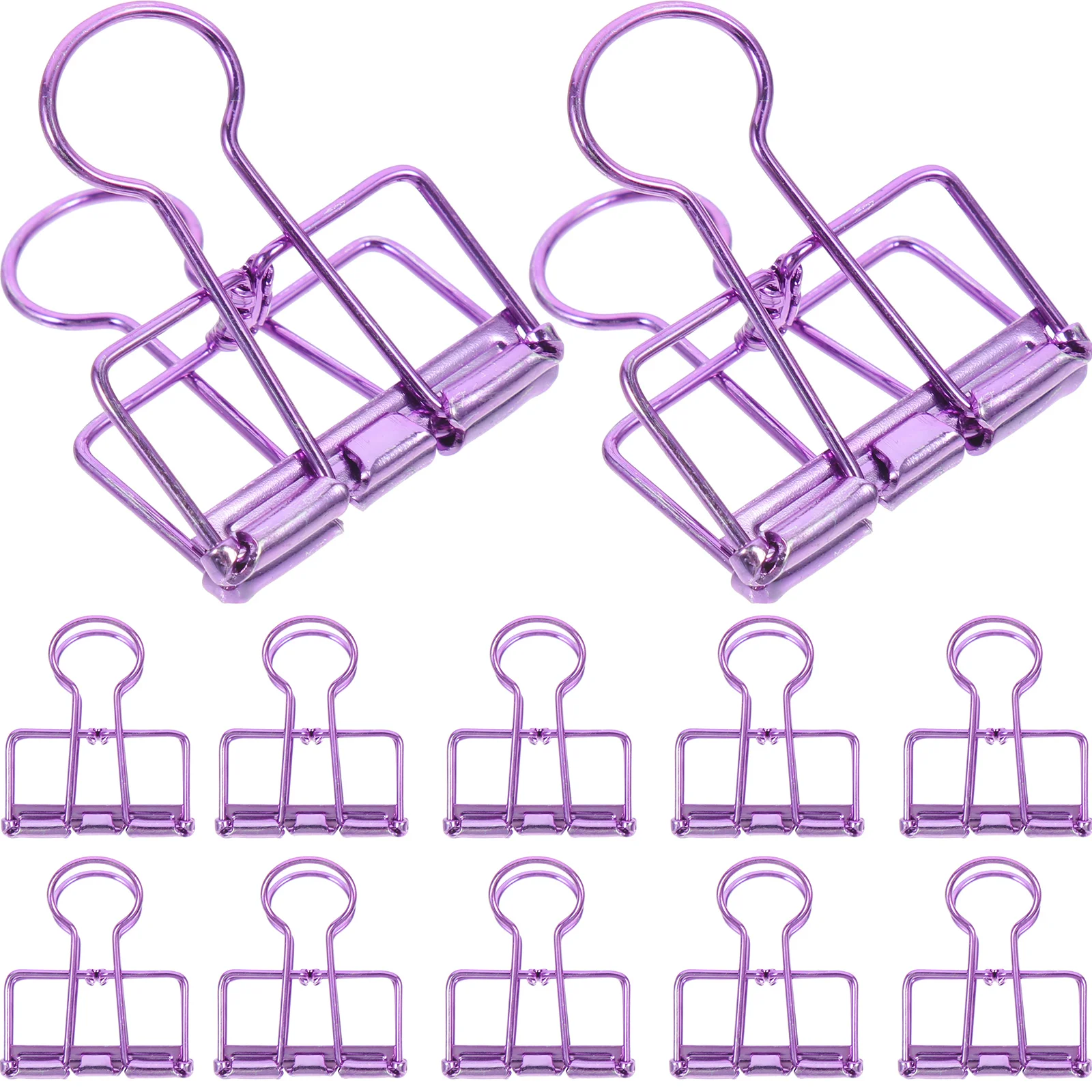 

10 Pcs Elliot Folder Business Binder Clips Large Metal Folders Clamps Small Paper Medium Bulk Mini Black