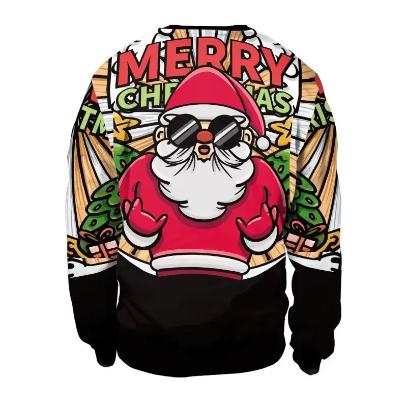 Men Sweatshirts Ugly Christmas Tracksuit Men Crewneck Pullover Cartoon Graphic Sweatshirts Couple Streetwear Autumn Men Clothing