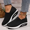 2024 Women Walking Shoes Air Cushion Non Slip Orthopedic Shoes Ladies Platform Mules Breathable Wedge Female Sneakers 5