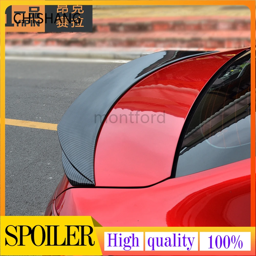 

Car Styling For Mazda 3 Axela sedan 4 doors 2014 2015 2016 2017 ABS Plastic Material Unpainted Color Rear Trunk Spoiler Wing