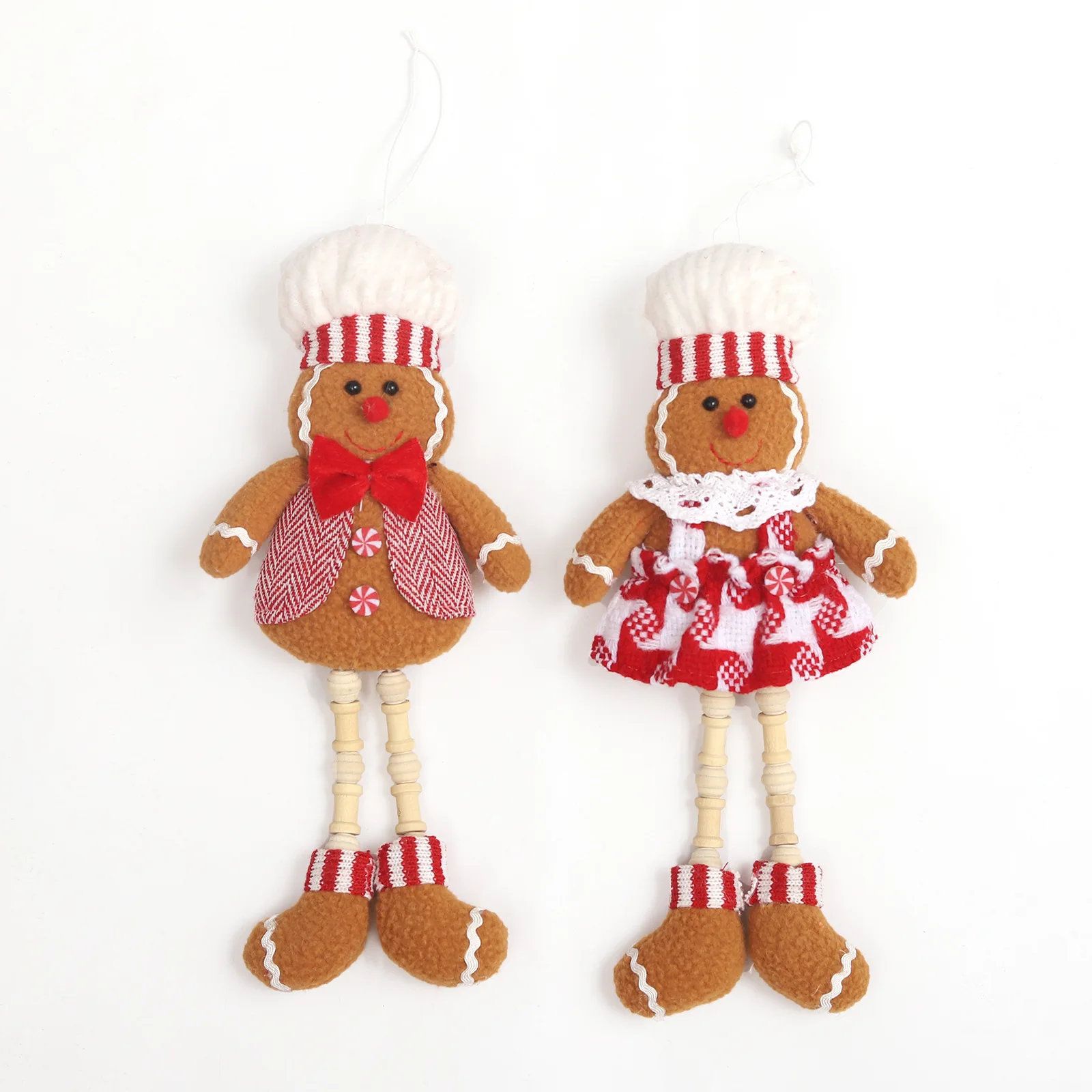 Christmas gingerbread man hanging ornaments long-legged gingerbread man doll mini pendant christmas decorations