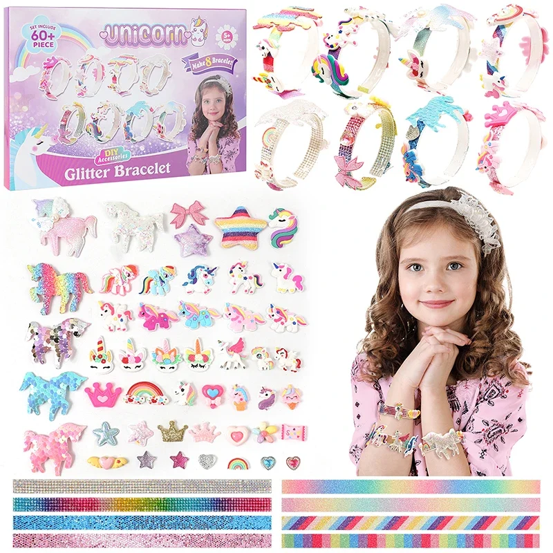 Fun DIY Kids' Jewelry Material Pack: Make Your Own Bracelet, Headband & Butterfly Piece! - 6