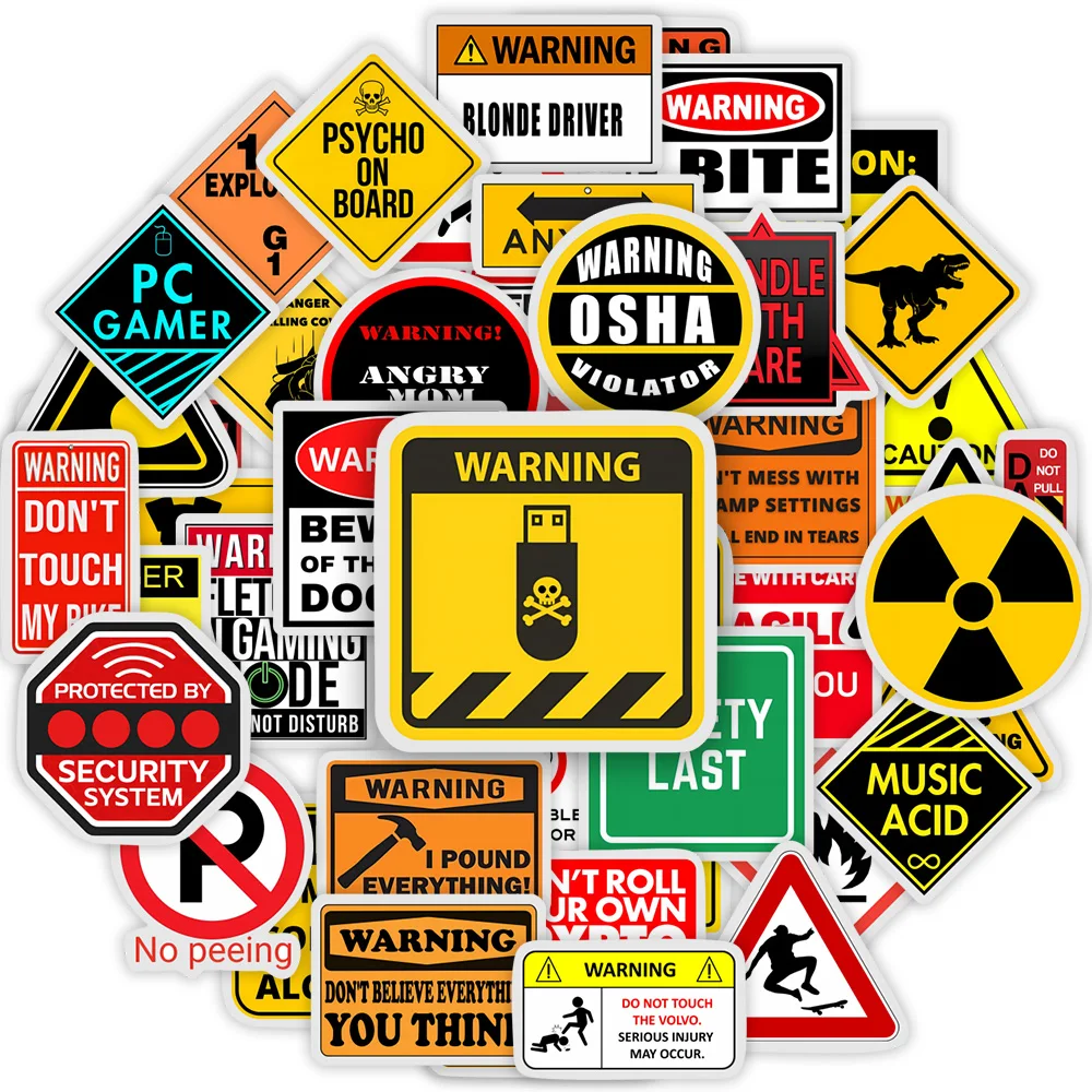 Funny Weird Warning Yellow Cartoon Stickers for Phone Luggage Laptop Bottles Scrapbook Waterproof DIY Toy Gift Graffiti Decal Cartoon Stickers,Decorative Stickers,Self Adhesive Stickers,Paper Stickers,Adhesive Stickers,Decorative Labels Stickers,Roll Packaging Stickers,Floral Stickers,Handbook Stickers,Packaging Stickers
