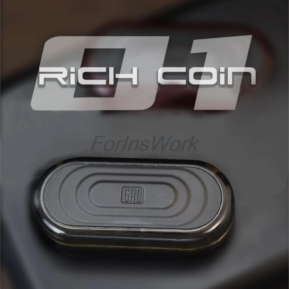 正規品 GAO STUDIO RICH COIN 03 フィジェットトイ EDC GAO Studio Rich Coin EDC Fidget Slider Metal Push Card EDC