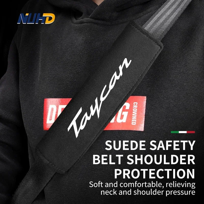 Замшевый наплечный чехол для автомобильного ремня безопасности 2 шт. для Taycan GTS 918 991 996 981 992 971 защитный чехол для ремня безопасности аксессуары для интерьера