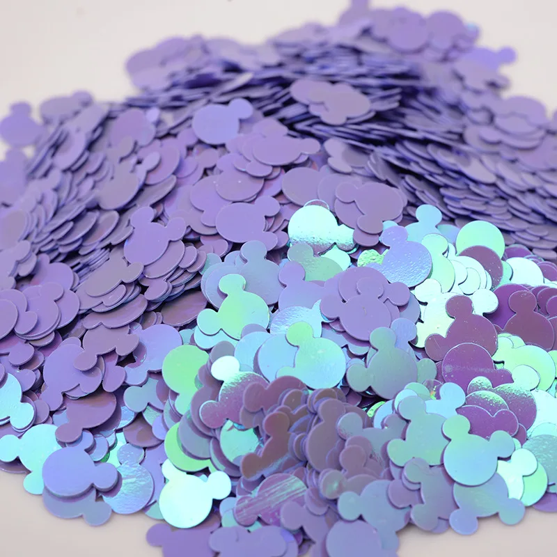 10mm Mouse Head Glitter Confetti Phone Case Making Accessories Sticker Flakes DIY Decoration Cartoon Sequins Slim Filling Charms